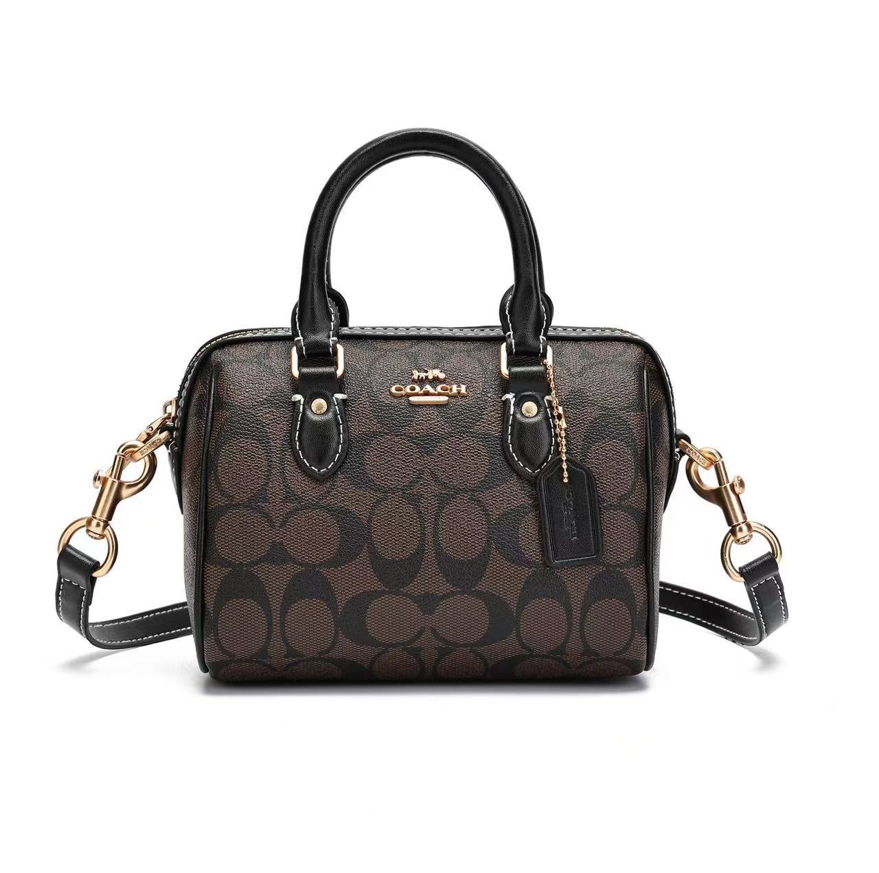 C's new Rowan classic monogram Boston pillow handbag, classic monogram crossbody bag for women - 图片 4
